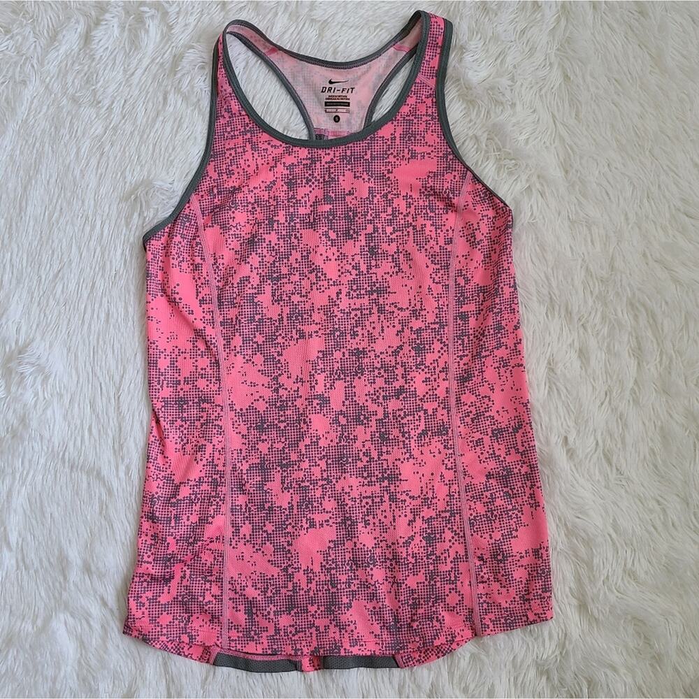 Nike Dri-Fit Pink And Gray Racerback‎ Tank Small